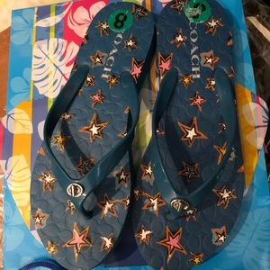 New Coach Flip Flop Sandals - 8